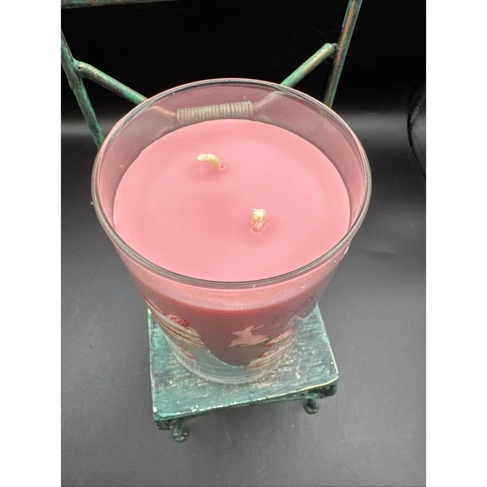 Large 2 Wick Yankee Candle Strawberry Bunny Shortcake Discontinued